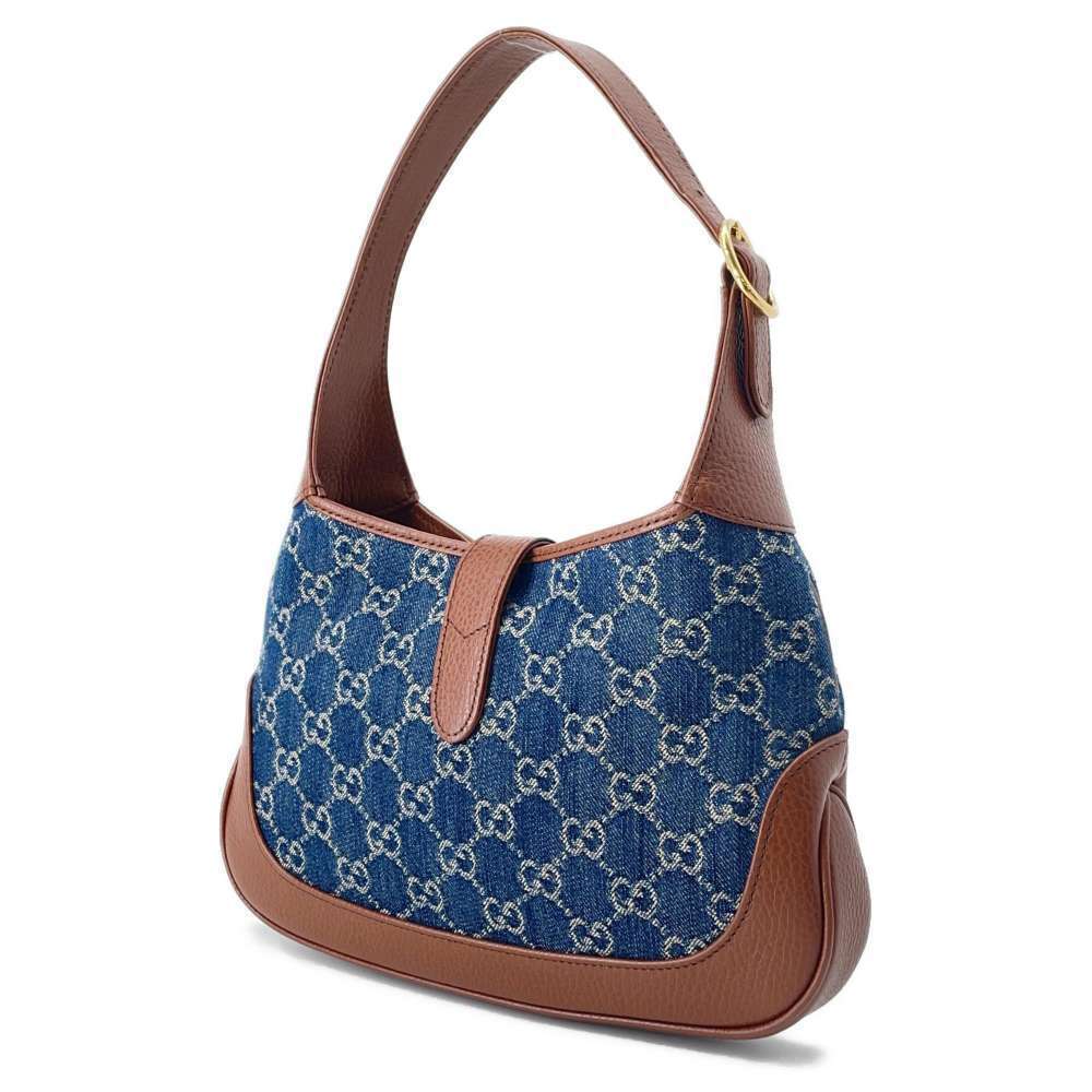 Gucci Shoulder Bag Jackie GG Denim Handbag - Picture 2 of 12